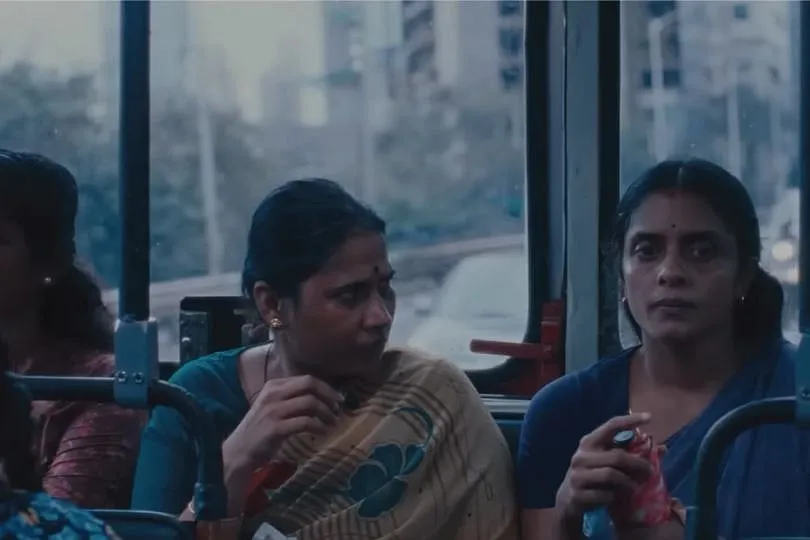 A still from Payal Kapadia's All We Imagine is Light, starring Kani Kusruti and Chhaya Kadam. Image: YouTube 